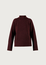 Cimmie Knit - Dark Cherry Melange
