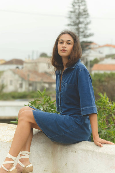 Dac Denim Dress - Denim Blue