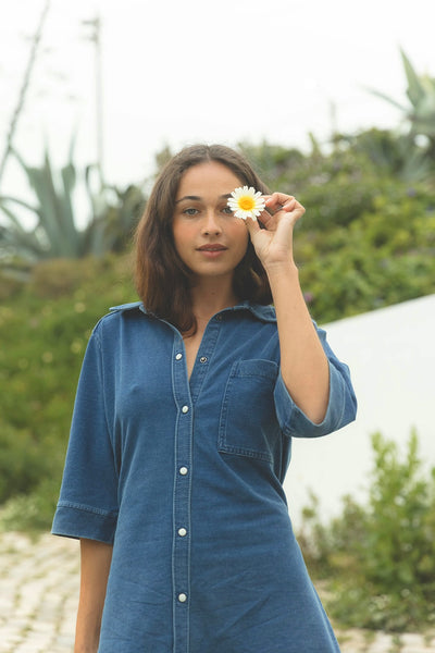 Dac Denim Dress - Denim Blue