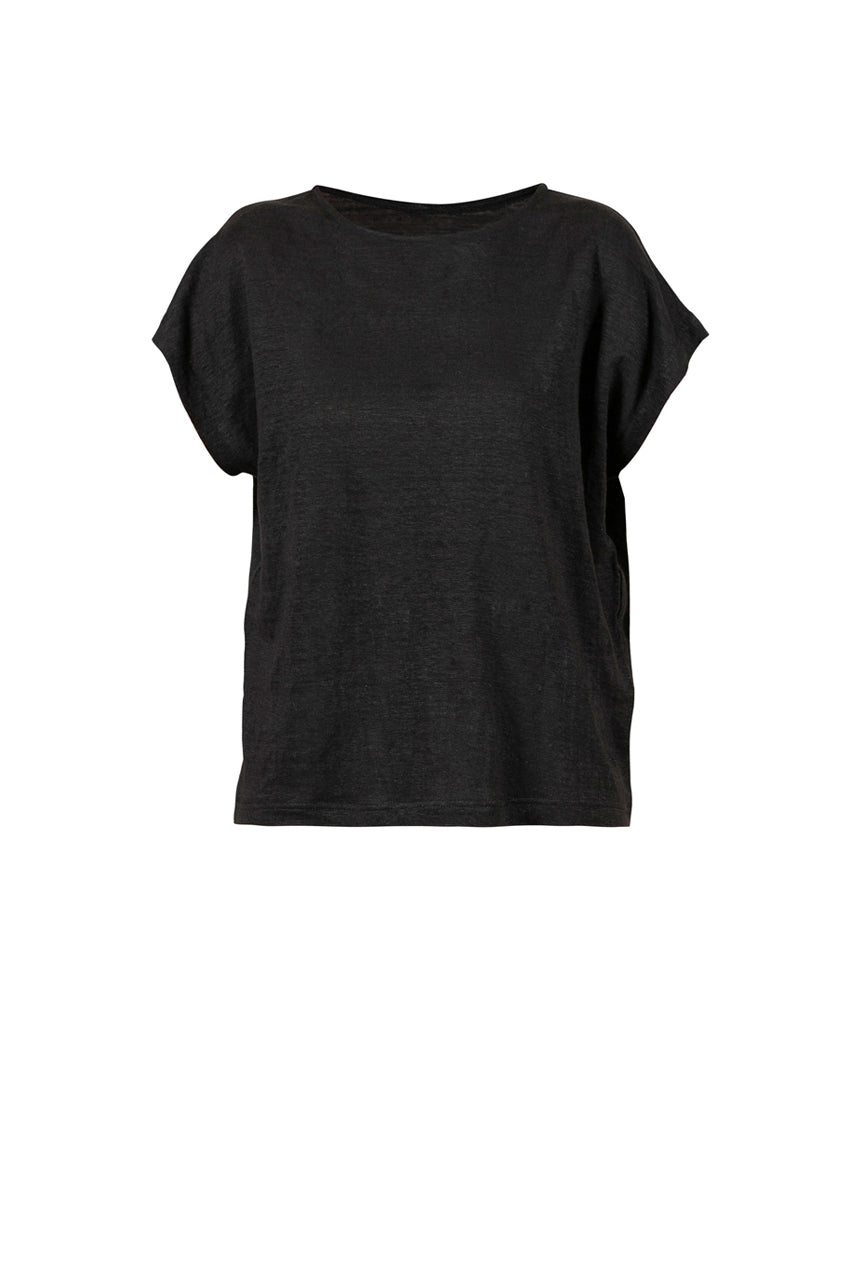 Anabell Linen Blouse - Black