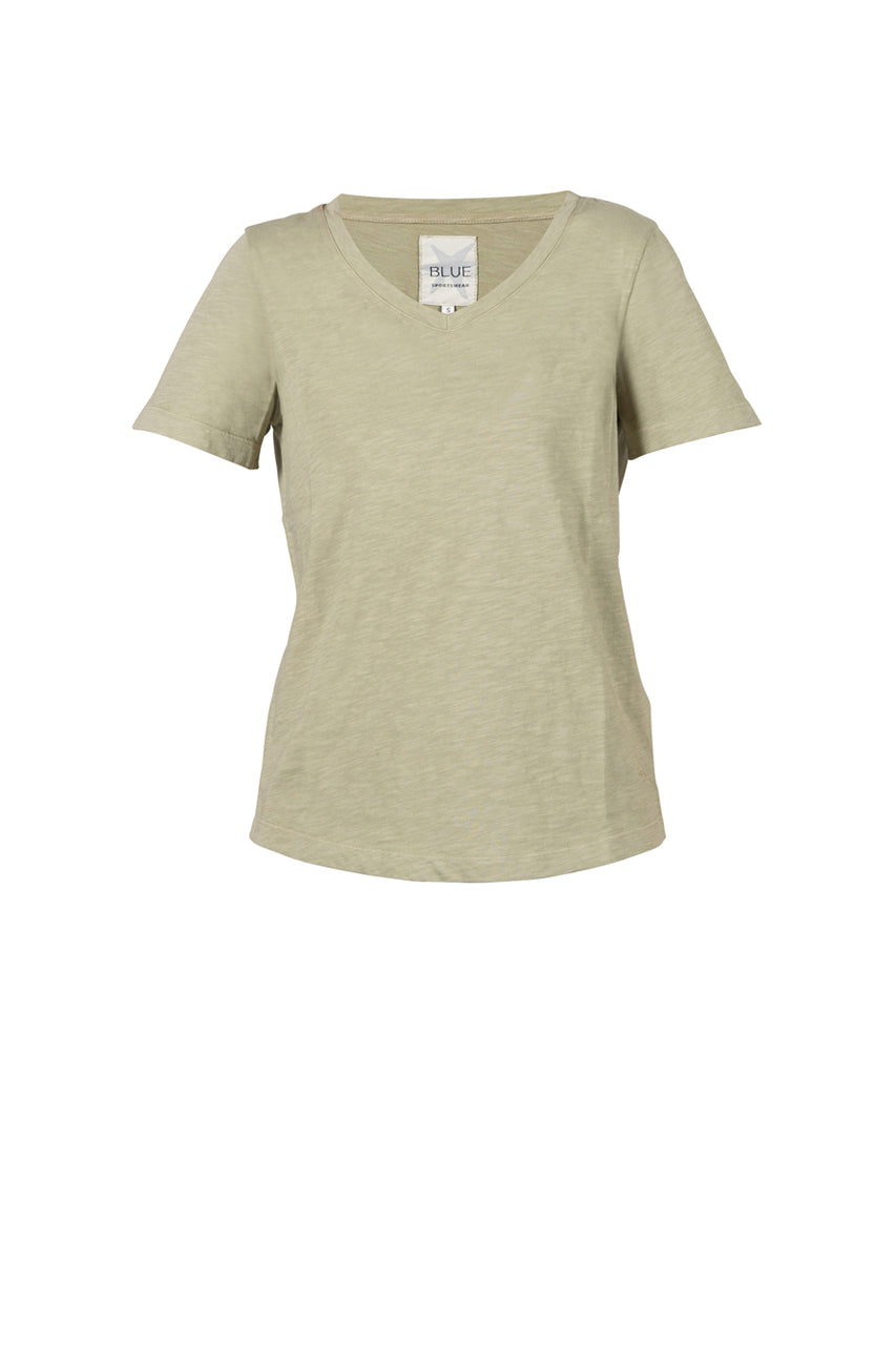 Andrea Flamé Tee - Palm Green