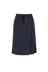 Anouska Striped Long Skirt - New Navy/Chalk
