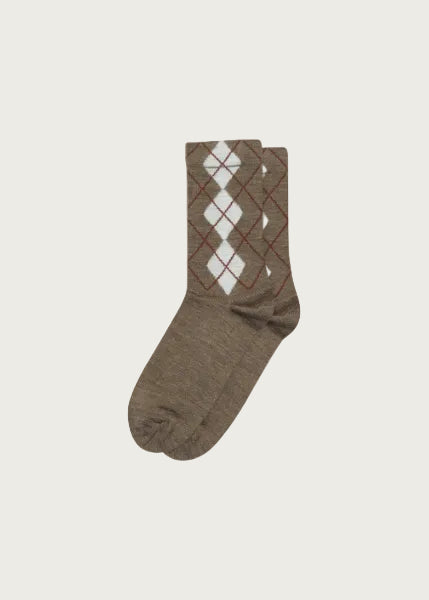 Heidi Socks (12-79772-0351) - Brown Melange