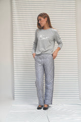 Caitly Quilt Pants - Ultimate grey