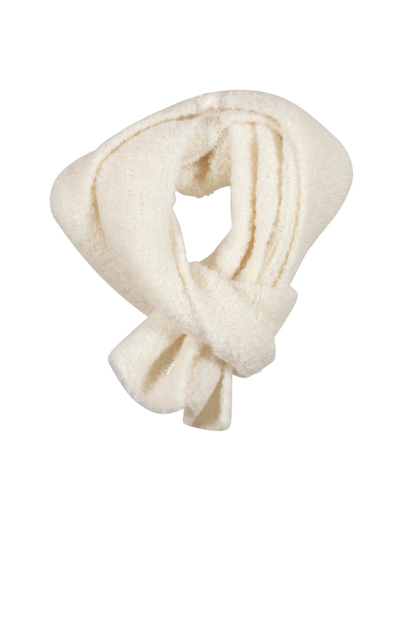 Cabena Boucle Knit Scarf - Ecru