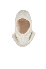 Cabrine Boucle Knittet Balaclava - Ecru