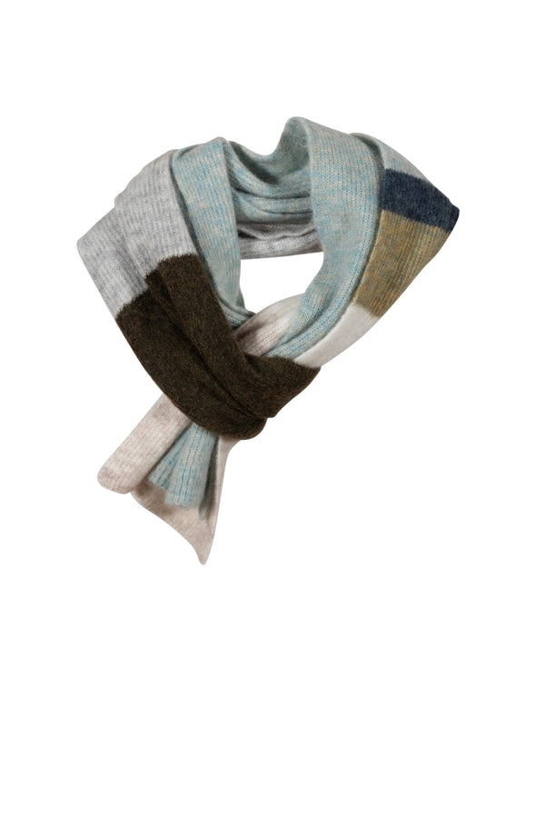 California Mohair/Wool Scarf - Multistripe