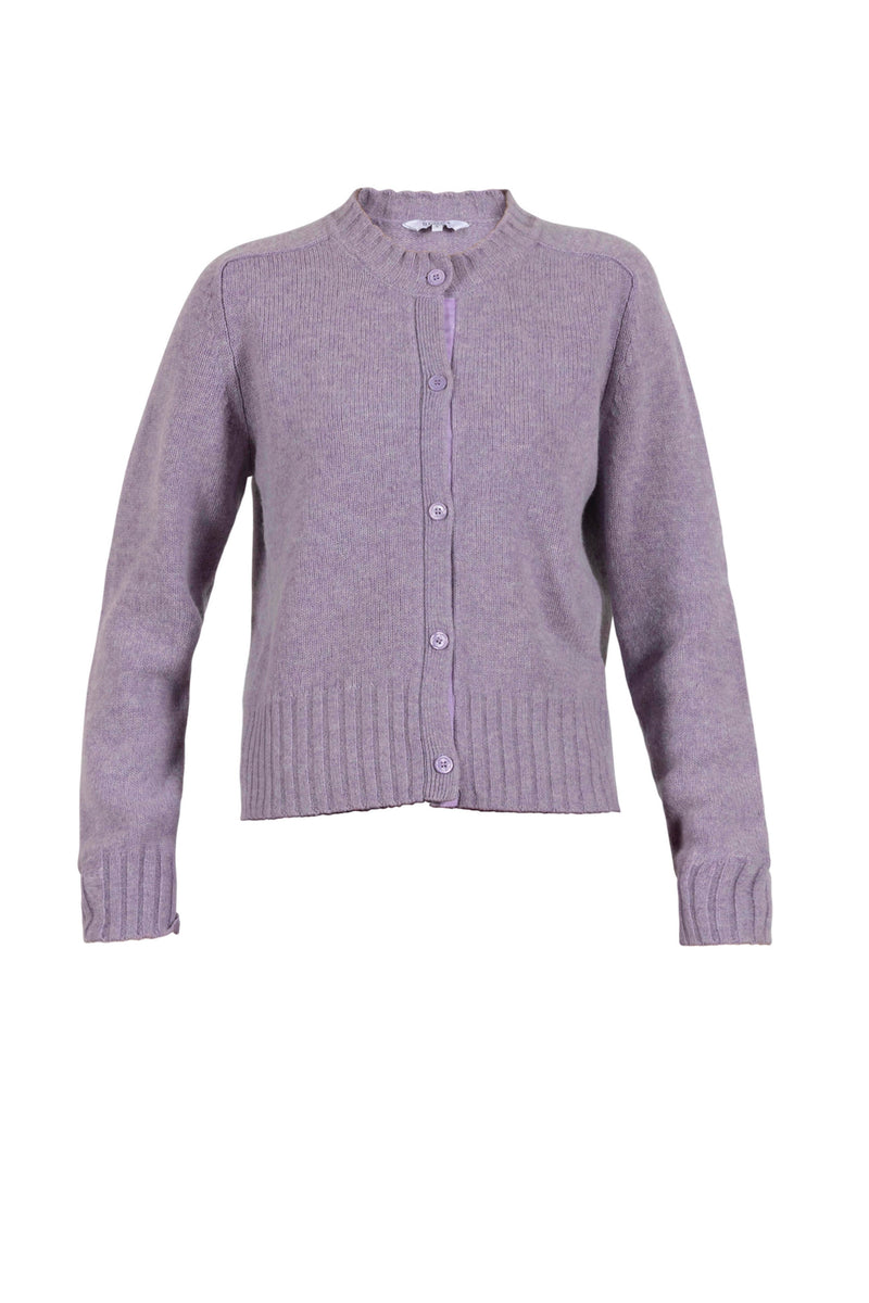 Cara Wool Cardigan - Thistle Melange