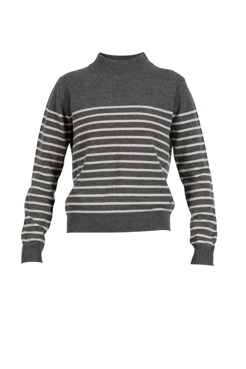 Caren Wool Knit - Iron Grey Melange