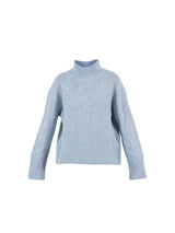 Carlton Turtleneck Wool Knit - Dusty Blue