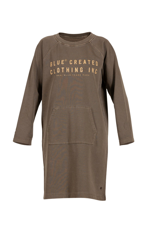 Catarina Sweat Dress - Dusty Brown