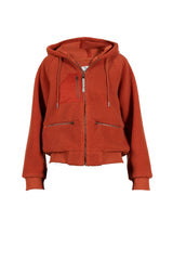 Celene Teddyfleece Bomber Jacket - Red Earth