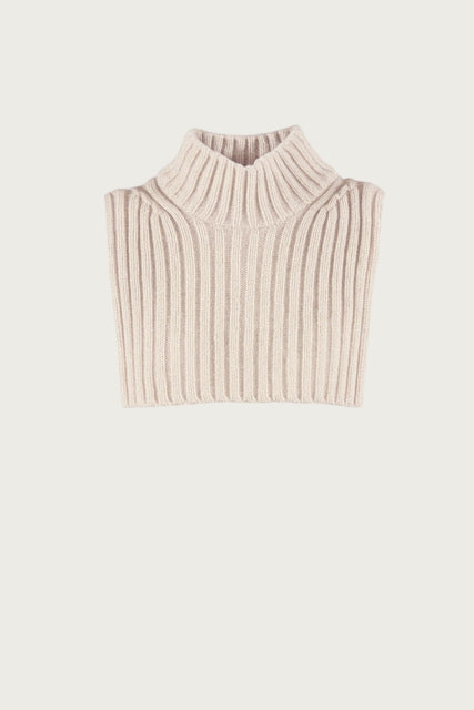 Cam Twisted Knit Neck Warmer - Chalk