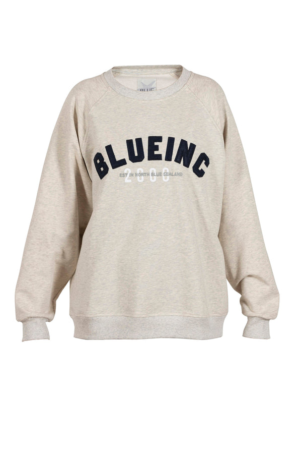 Christa Logo Crewneck Sweat - Chalk Melange