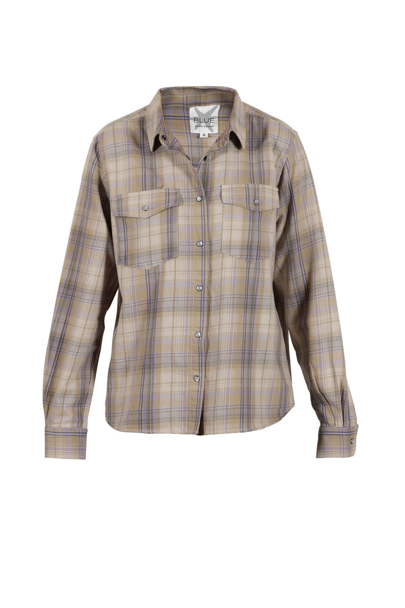 Cindi Check Shirt - Light Camel