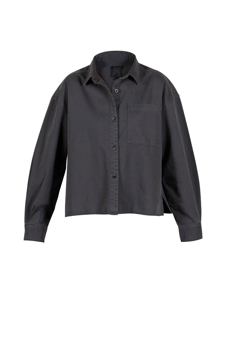 Cleo Twill Shirt - Iron Grey