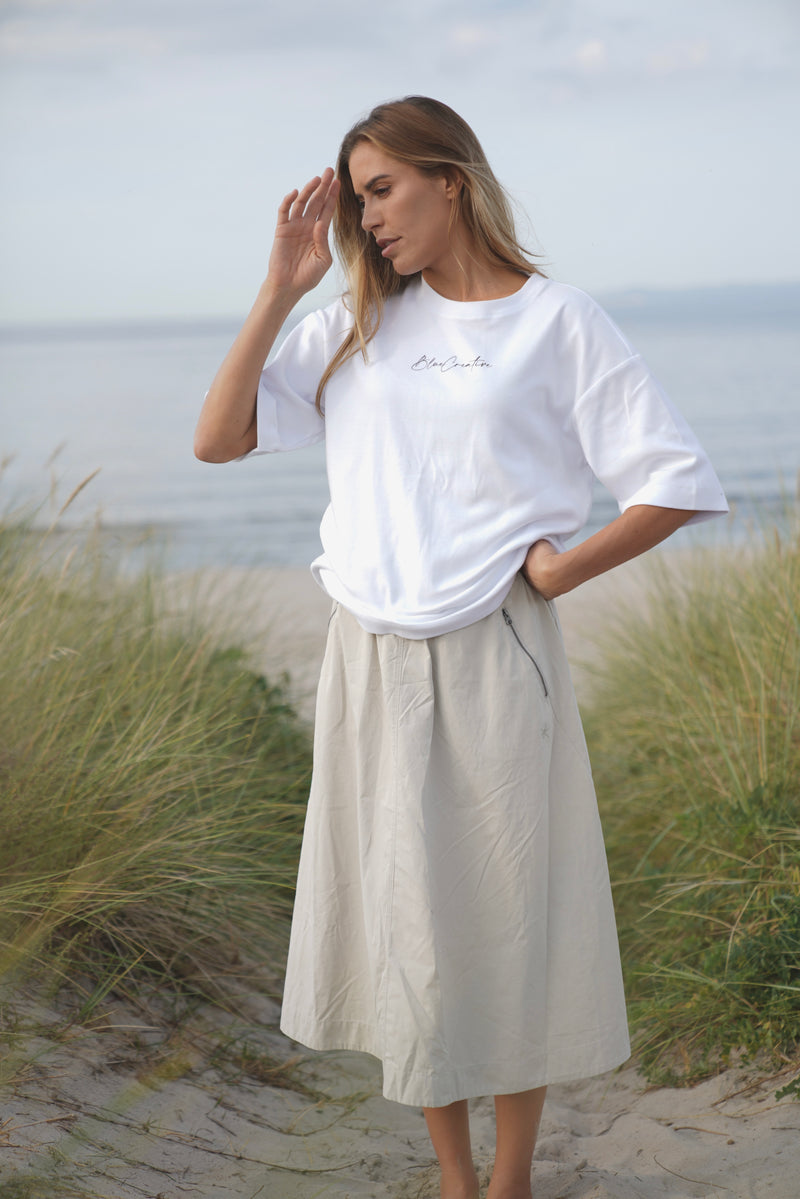 Dagny Big Tee - White