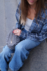 Glorie Cotton Check Shirt - New Navy