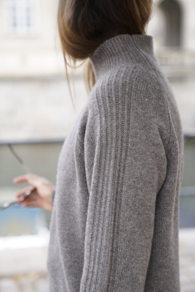 Cimmie Knit - Light Chocolate Melange