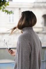 Cimmie Knit - Light Chocolate Melange