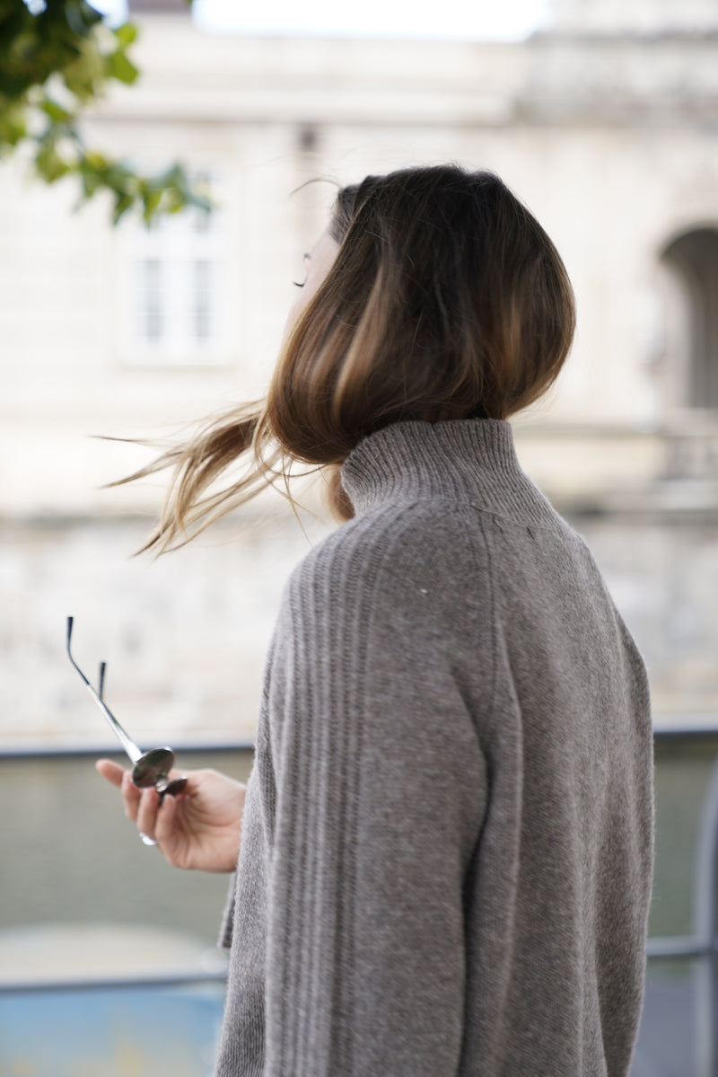 Cimmie Knit - Light Chocolate Melange