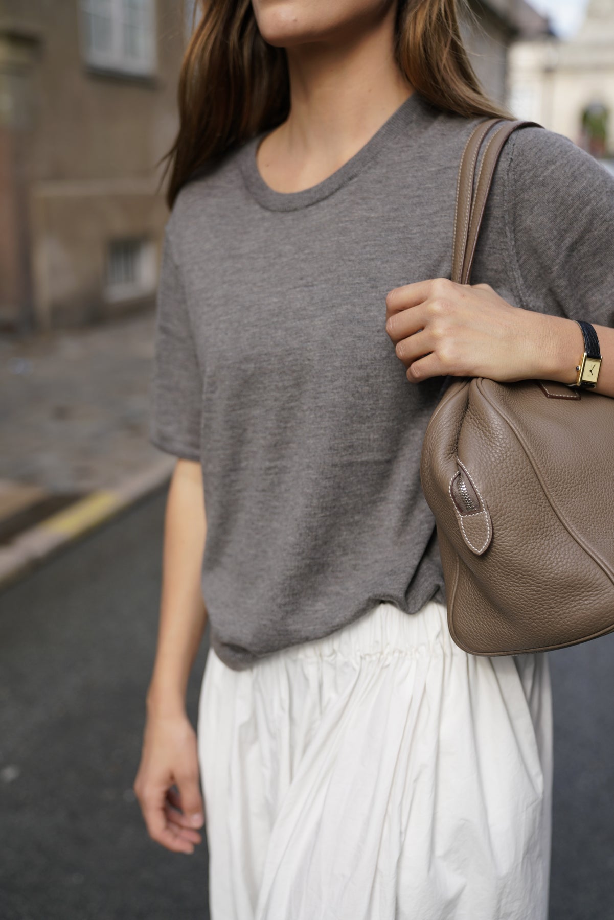 Fryd Light Merino Tee - Chocolate Melange