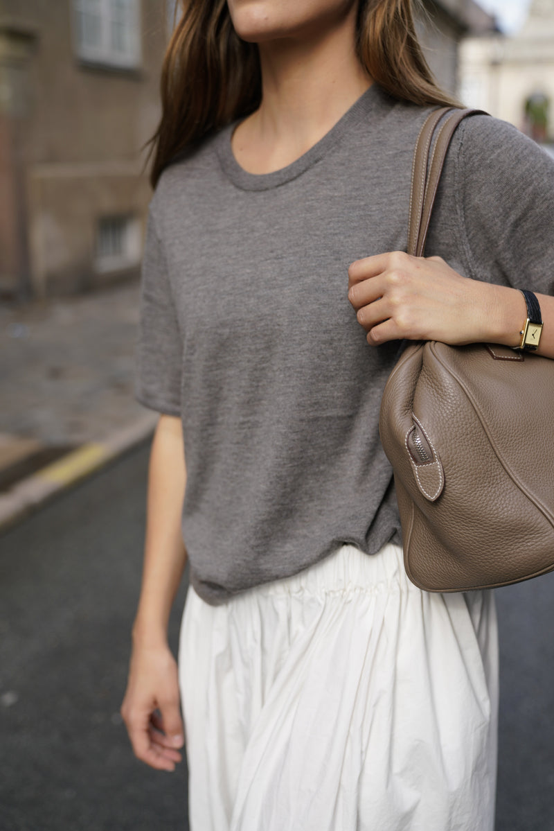 Fryd Light Merino Tee - Chocolate Melange