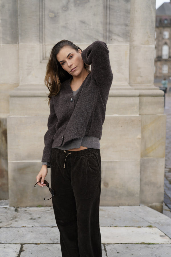 Gillian Corduroy Trousers - Chocolate