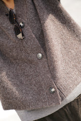Frankie Knit Cardigan - Chocolate