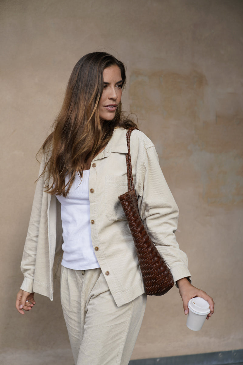 Gas Corduroy Shirt - Almond