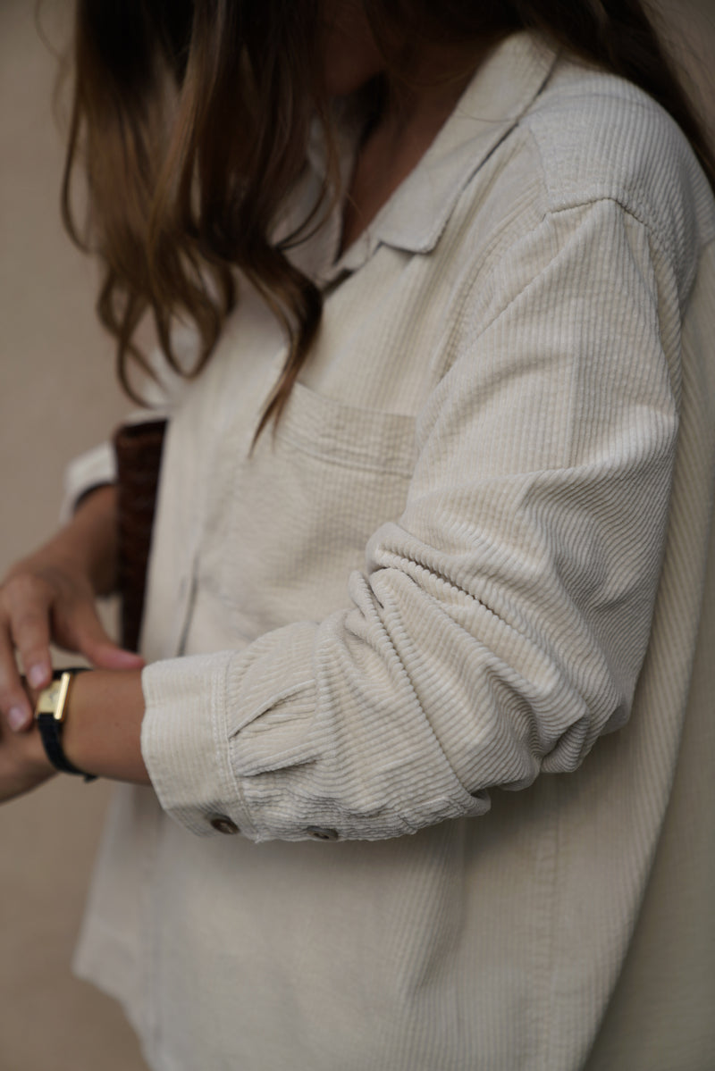 Gas Corduroy Shirt - Almond