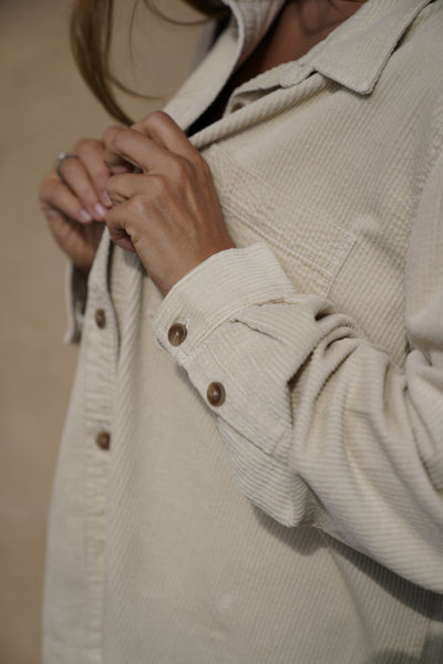 Gas Corduroy Shirt - Almond