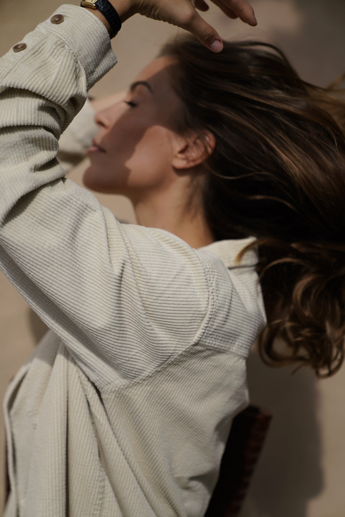 Gas Corduroy Shirt - Almond