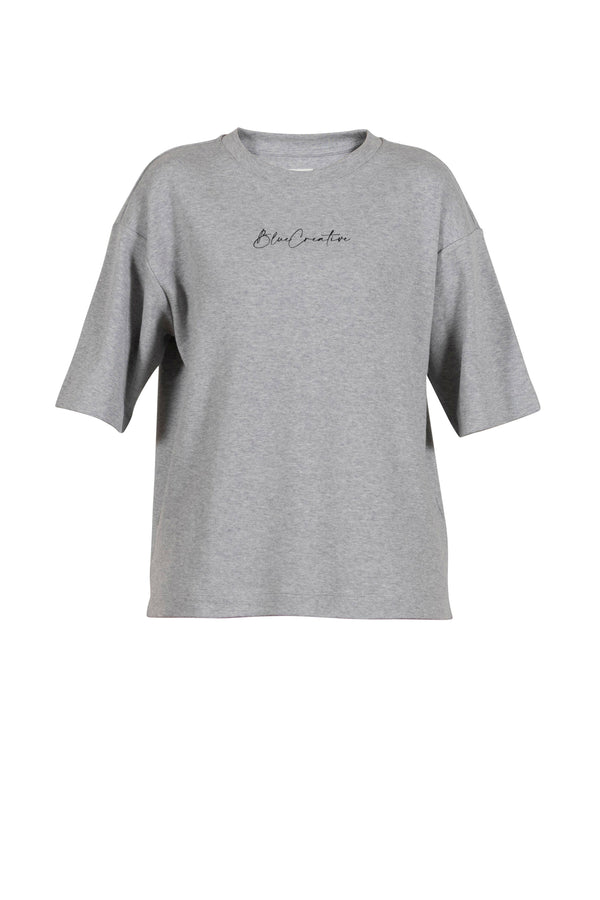 Dagny Big Tee - Grey Melange