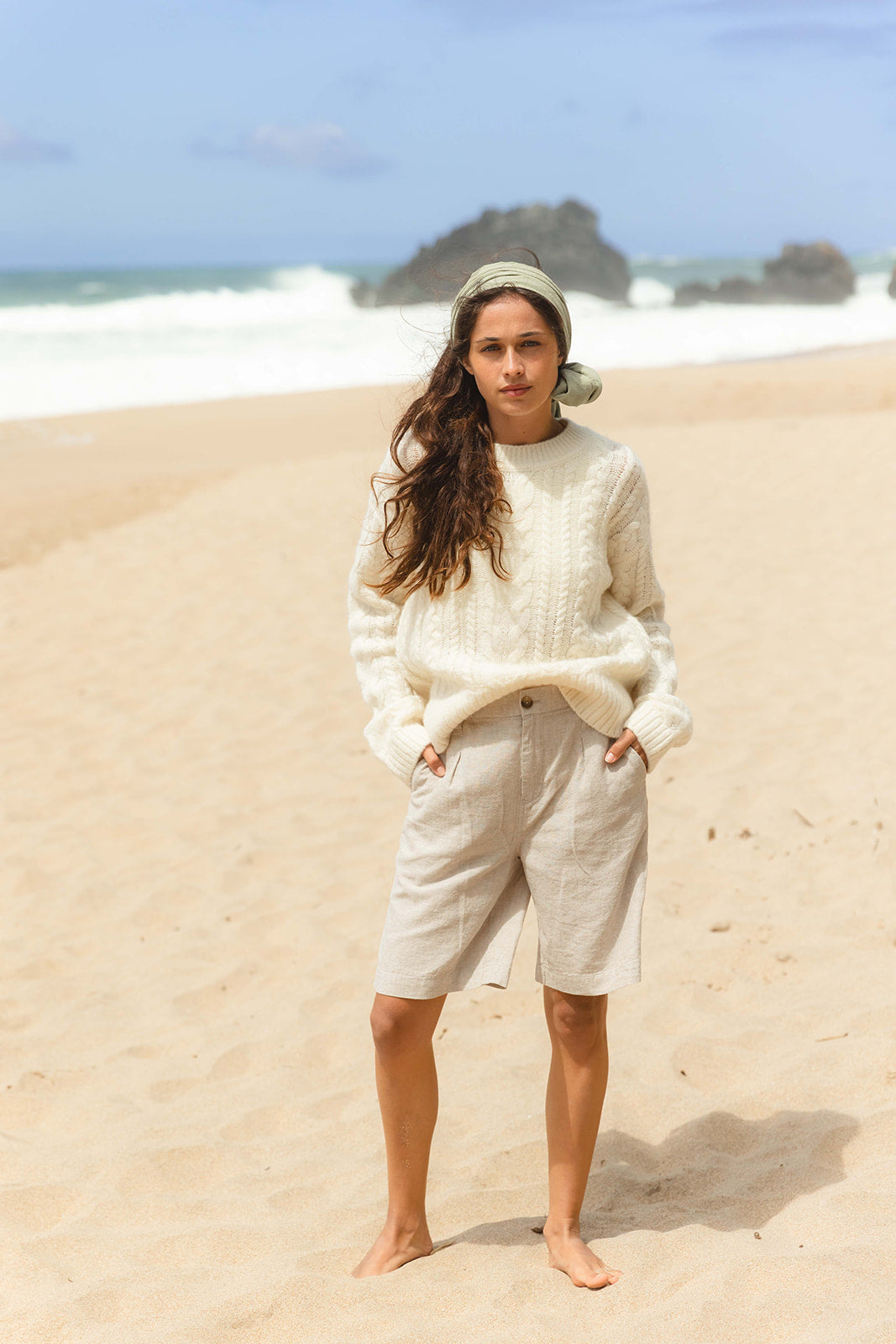 Daimi Cable Knit - Cream