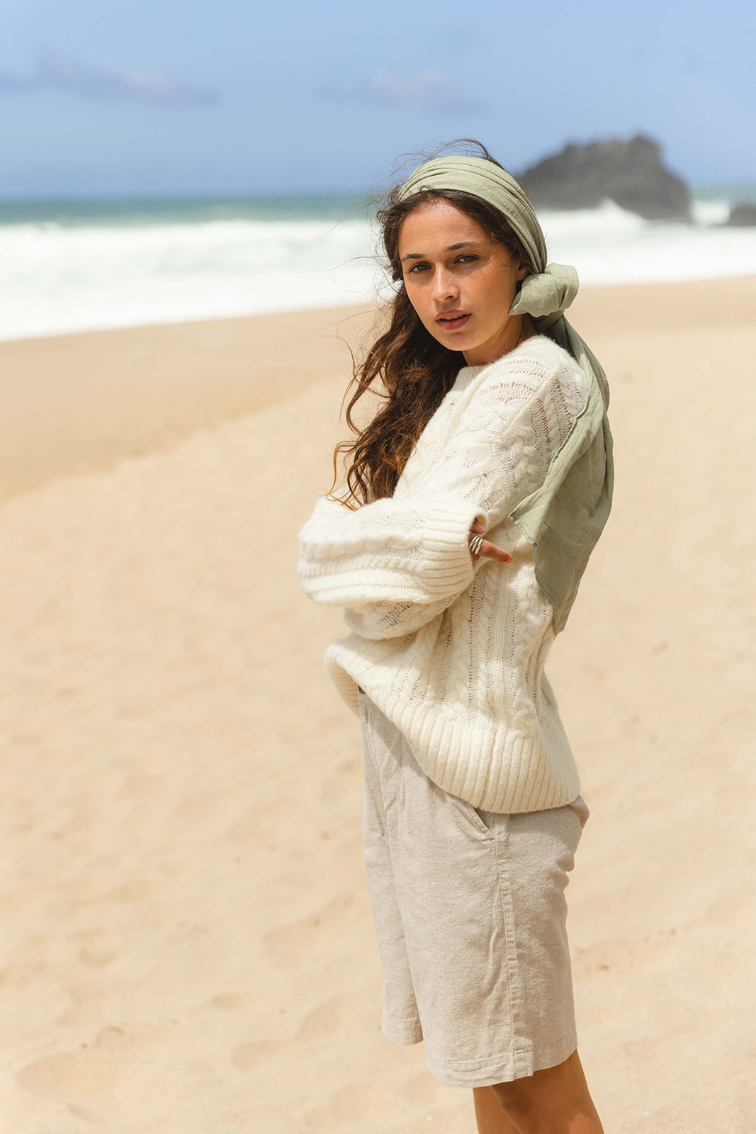 Daimi Cable Knit - Cream