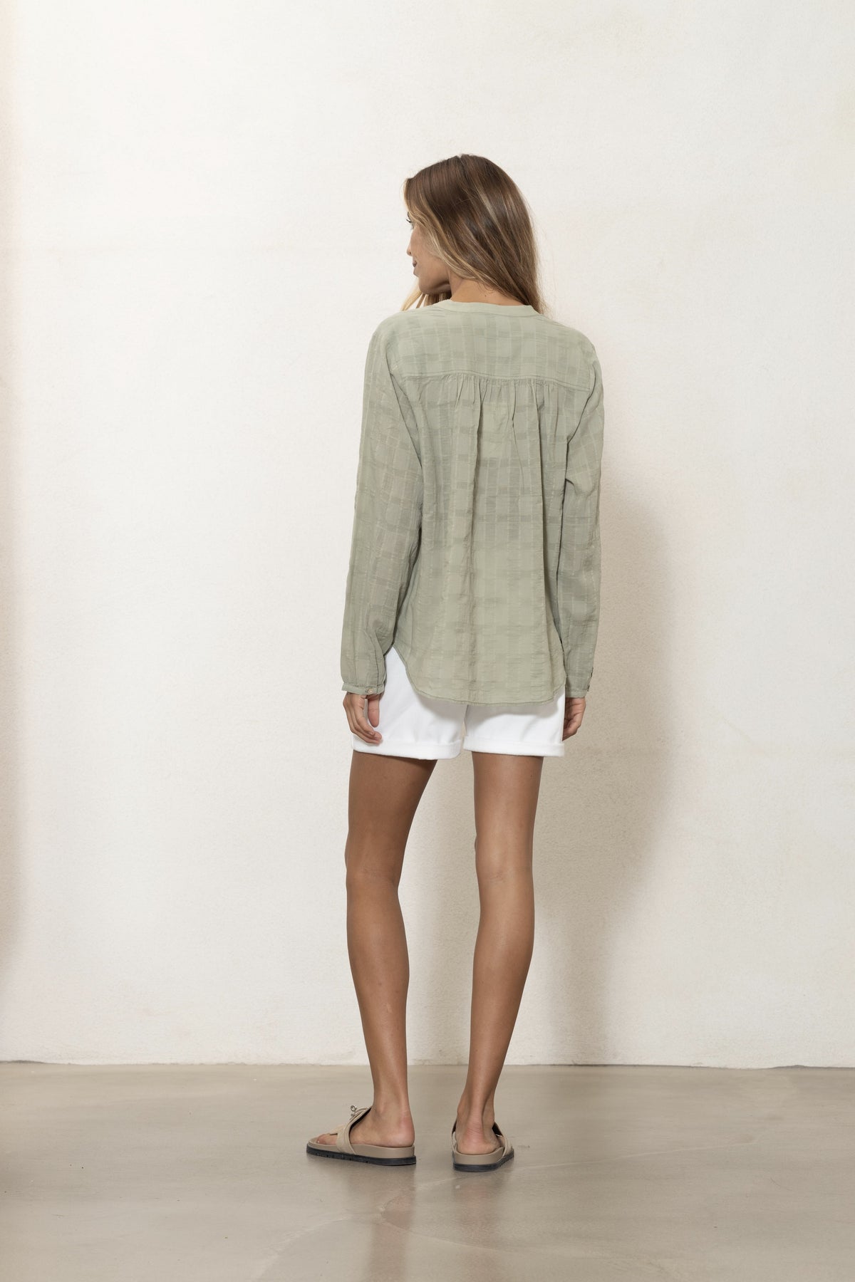 Dalene Check Shirt - Palm Green