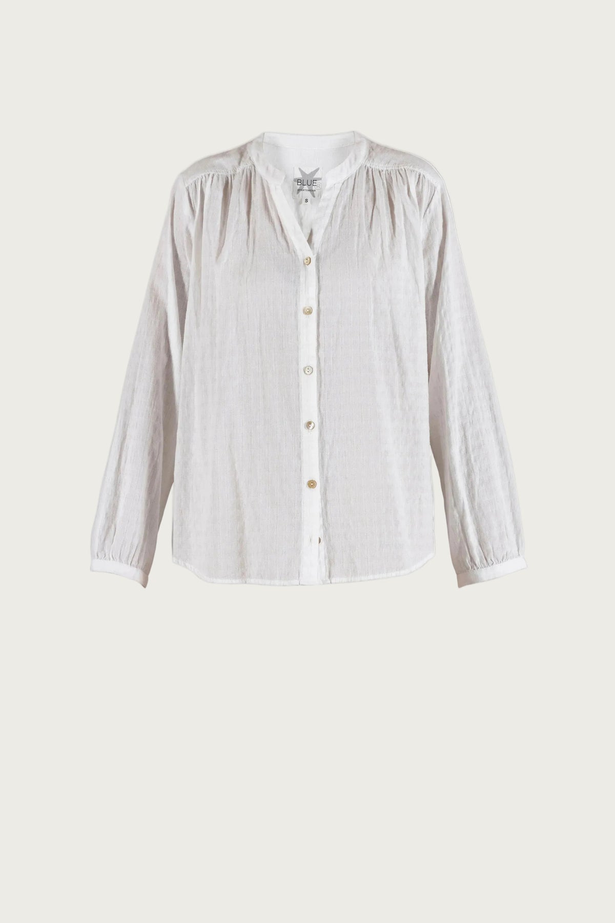 Dalene Cotton Check Shirt - White