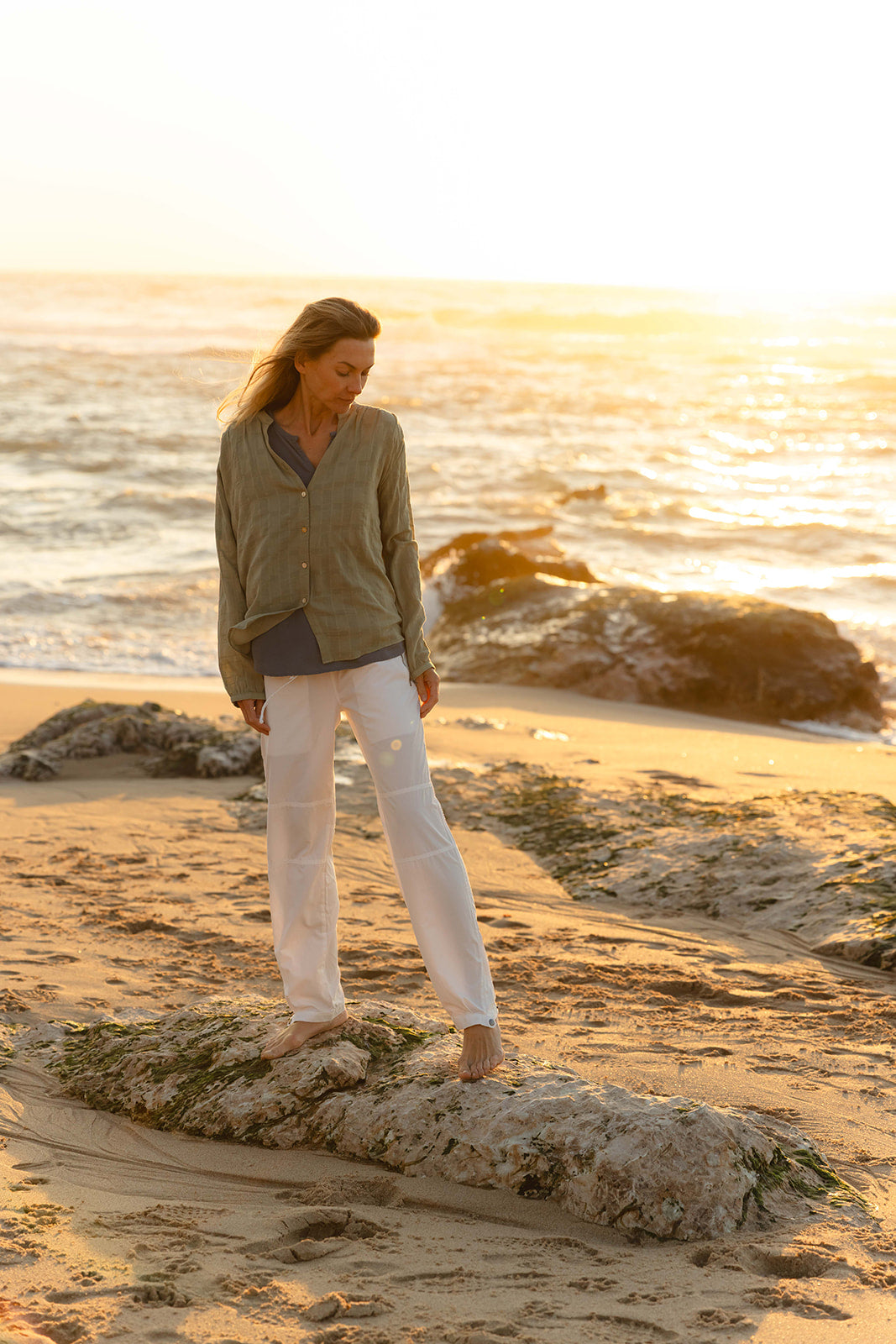 Destiny Soft Touch Pants - White