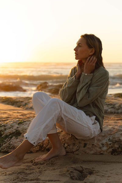 Destiny Soft Touch Pants - White