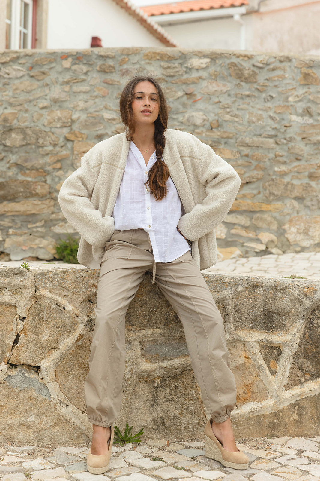 Delta Teddyfleece Jacket - Cream