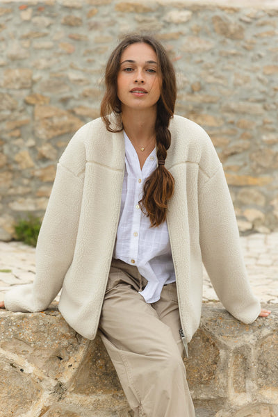 Delta Teddyfleece Jacket - Cream