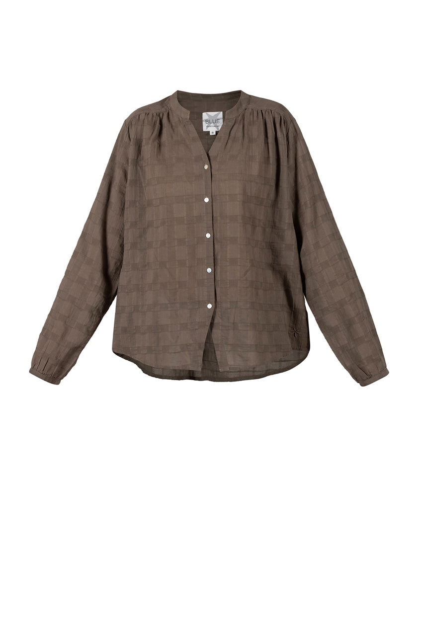 Dalene Check Shirt - Bark