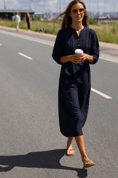 Daris Dress - New Navy