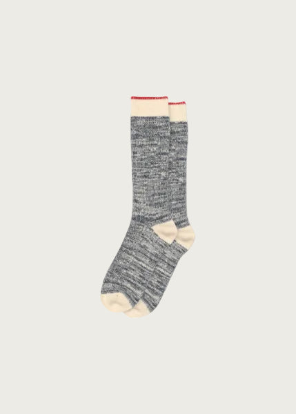 Ulrika Long Socks (12-59545-0498)  - Dark Denim Melange