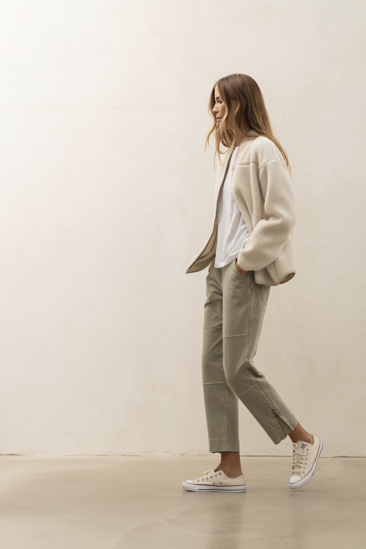 Delta Teddyfleece Jacket - Cream