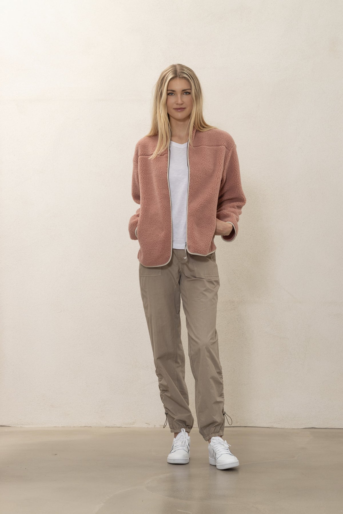 Delta Teddyfleece Jacket - Deep Rose