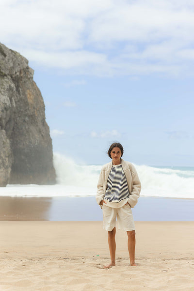 Delta Teddyfleece Jacket - Cream