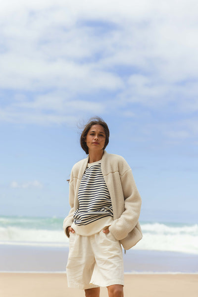 Delta Teddyfleece Jacket - Cream