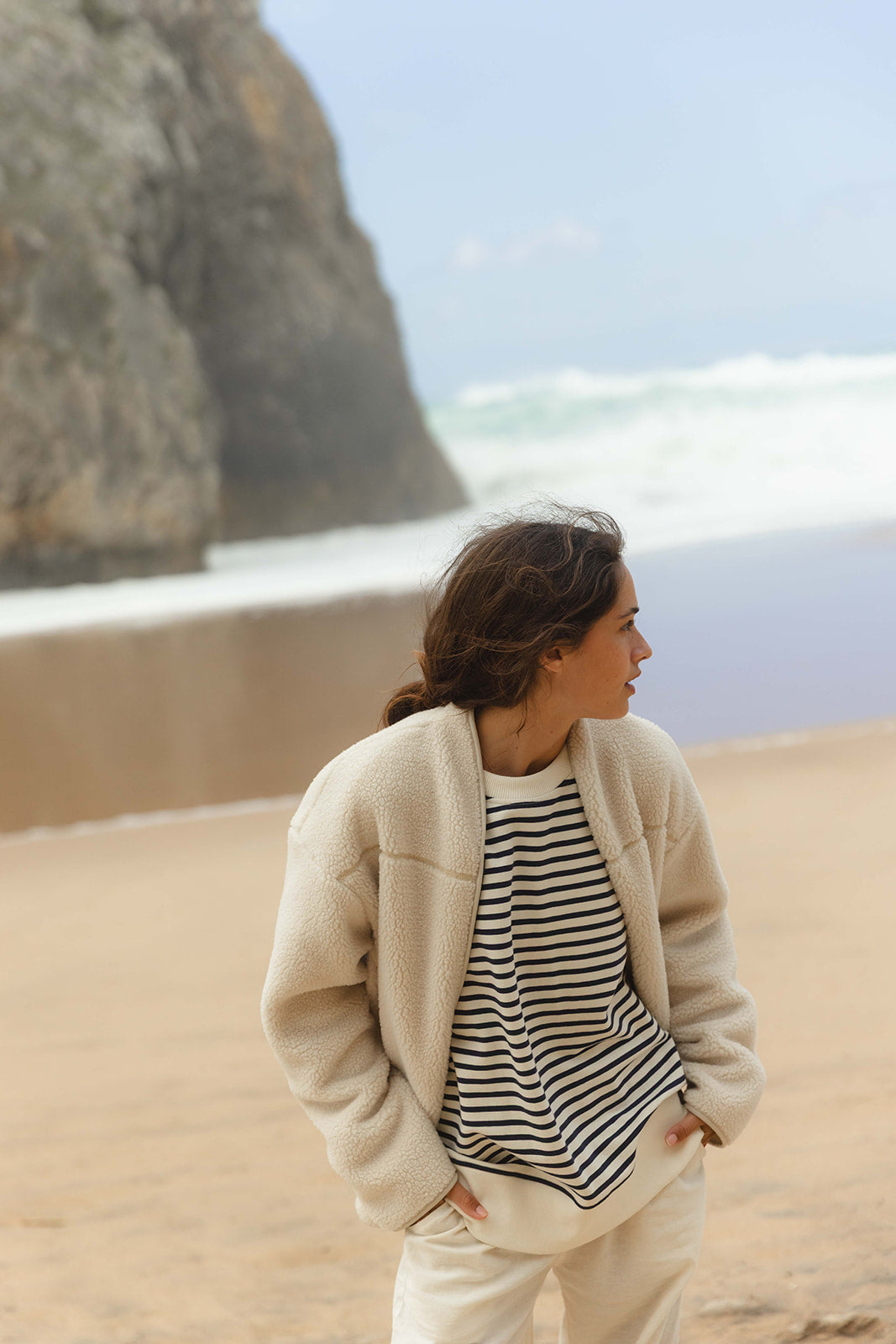 Delta Teddyfleece Jacket - Cream